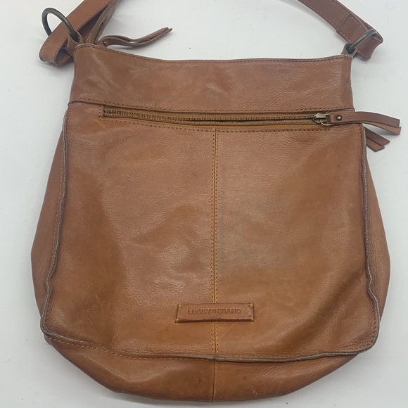 Lucky Brand Brown Leather Crossbody Bag MCB6840K - Picture 6 of 16